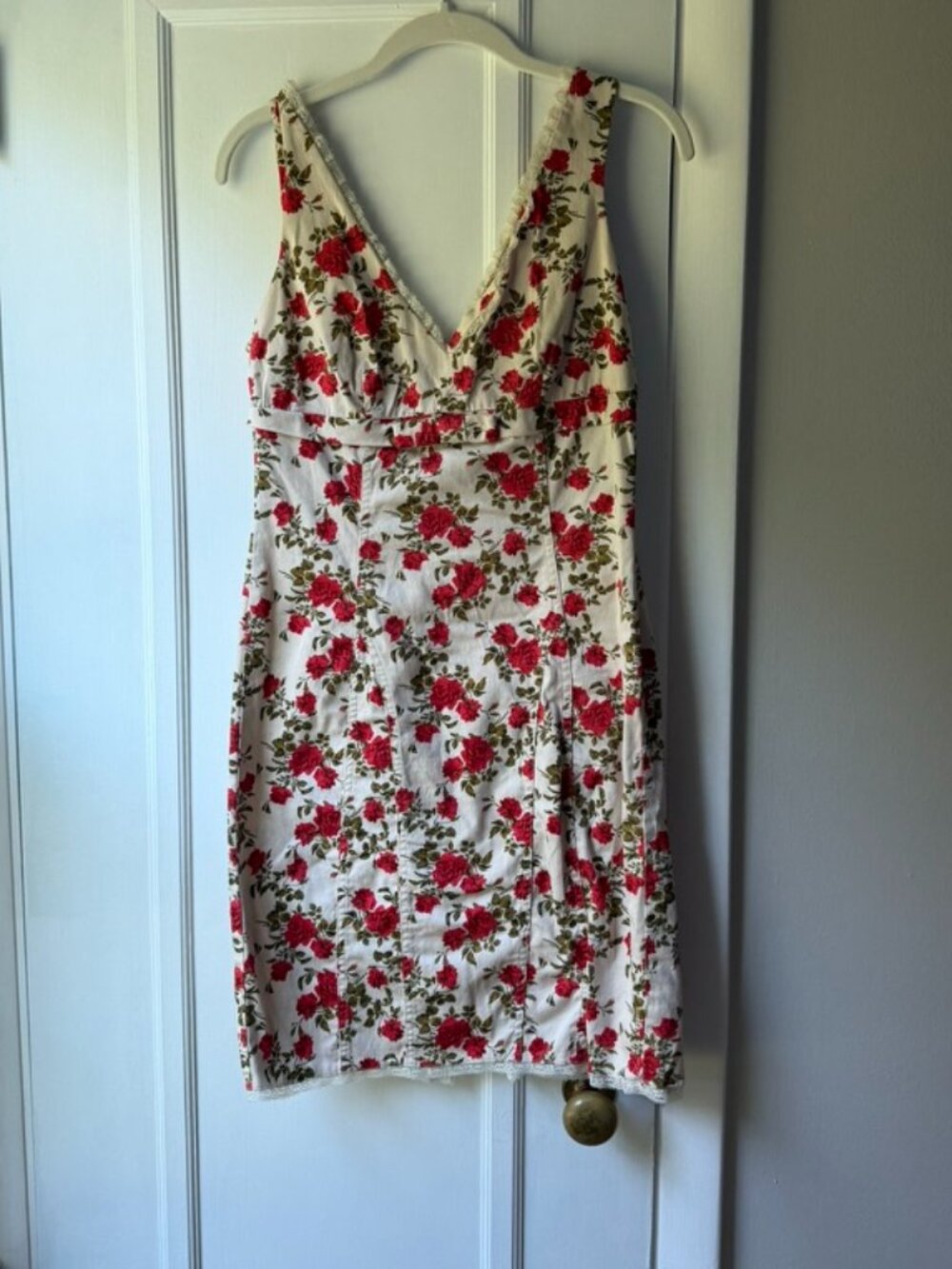 Vintage Twenty One Floral Lace Mini Dress